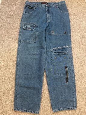 Y2K baggy jeans grunge urban navy crew co denim vintage